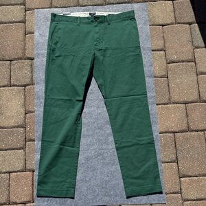 J. Crew Men's Deep Green Chinos